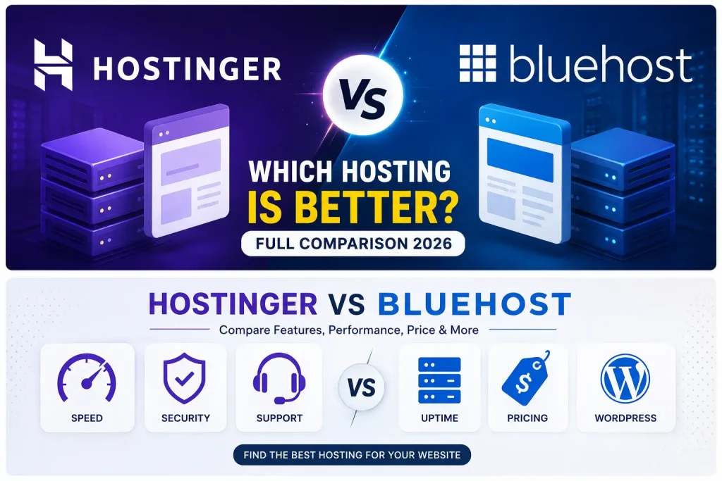 bluehost vs hostinger – fast comparison