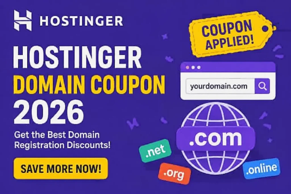 hostinger domain coupon 2026