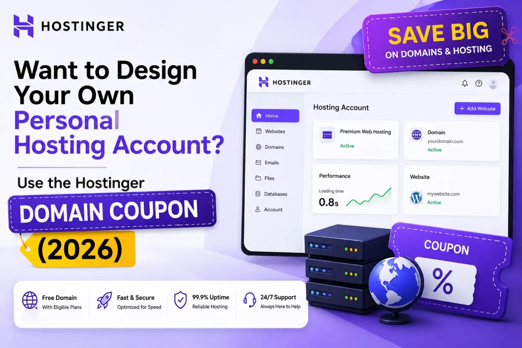 hostinger domain coupon (2026)