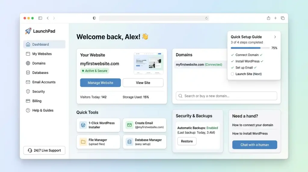 Hostinger's Dashboard