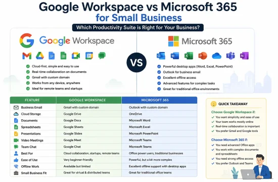 Google Workspace vs Microsoft 365 for Small Business