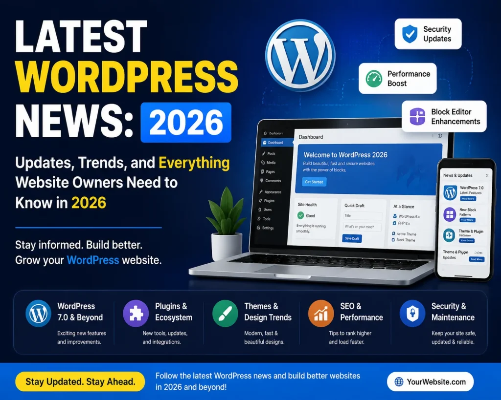 Stay updated with the latest WordPress news, including WordPress 7.0