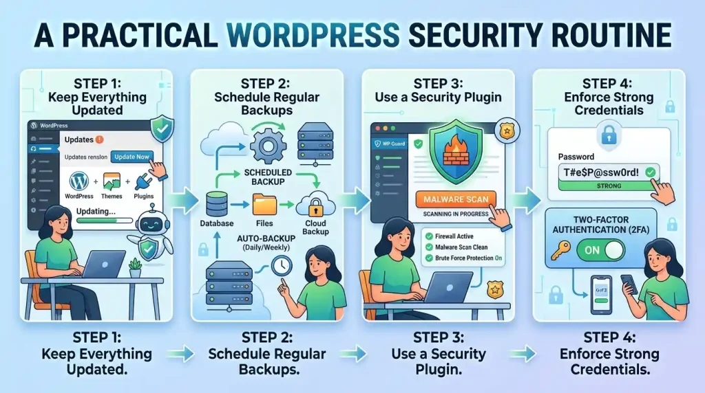 A practical WordPress security routine