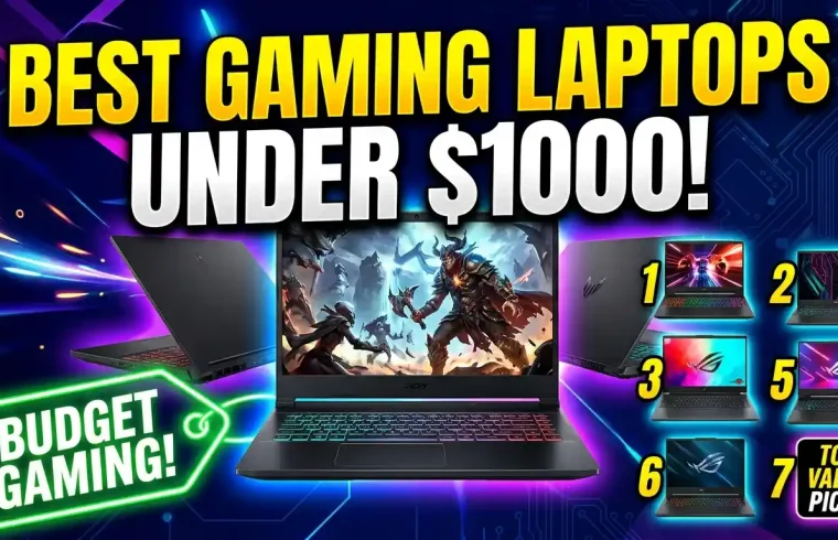 Best gaming laptops under 1000 featuring 7 top value picks for high-performance gaming on a budget.