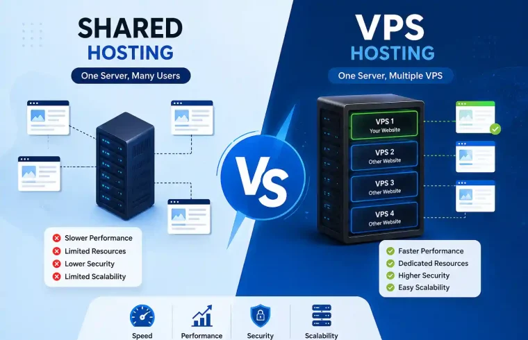 VPS vs Shared Hosting
