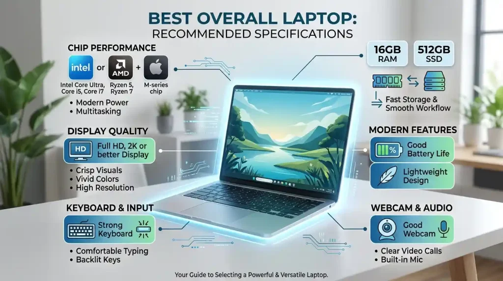 Best overall laptop recommended specifications