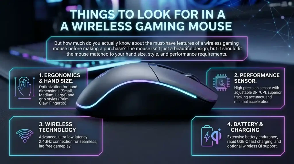 Best wireless gaming mouse with ergonomic design and customizable RGB lighting