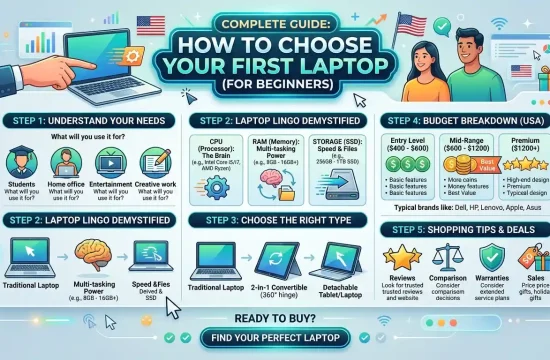 How to choose a laptop for beginners with buying tips for students, work, and gaming