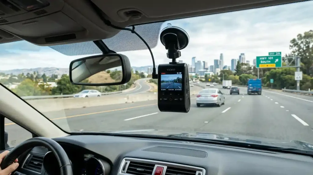 Viofo A329S best overall dash cam with 4K recording for daily driving, highway travel, city roads, and long road trips.