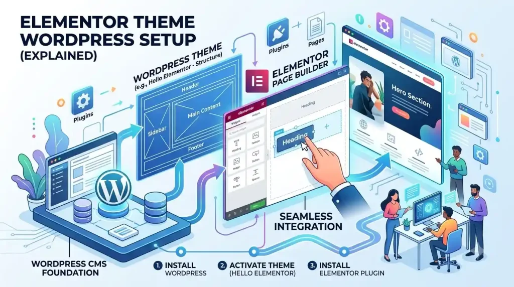 elementor-theme-wordpress-setup-dashboard-interface