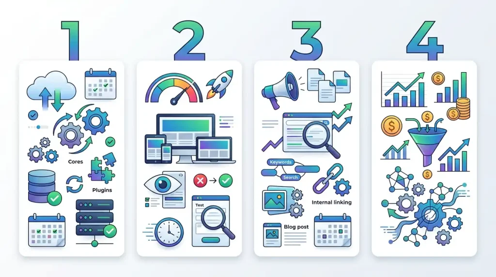 WordPress monthly maintenance checklist