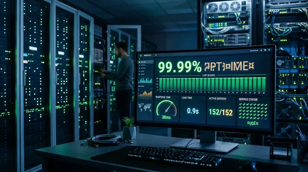 Understanding 99.9 percent website uptime