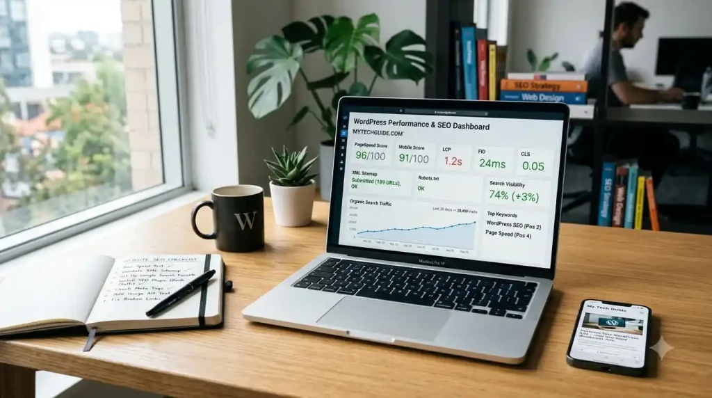 WordPress SEO speed mobile optimization sitemap and Search Console