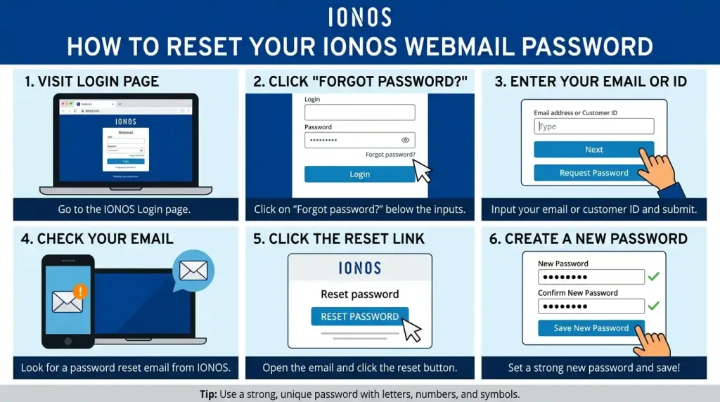 How to Reset Your IONOS Webmail Password