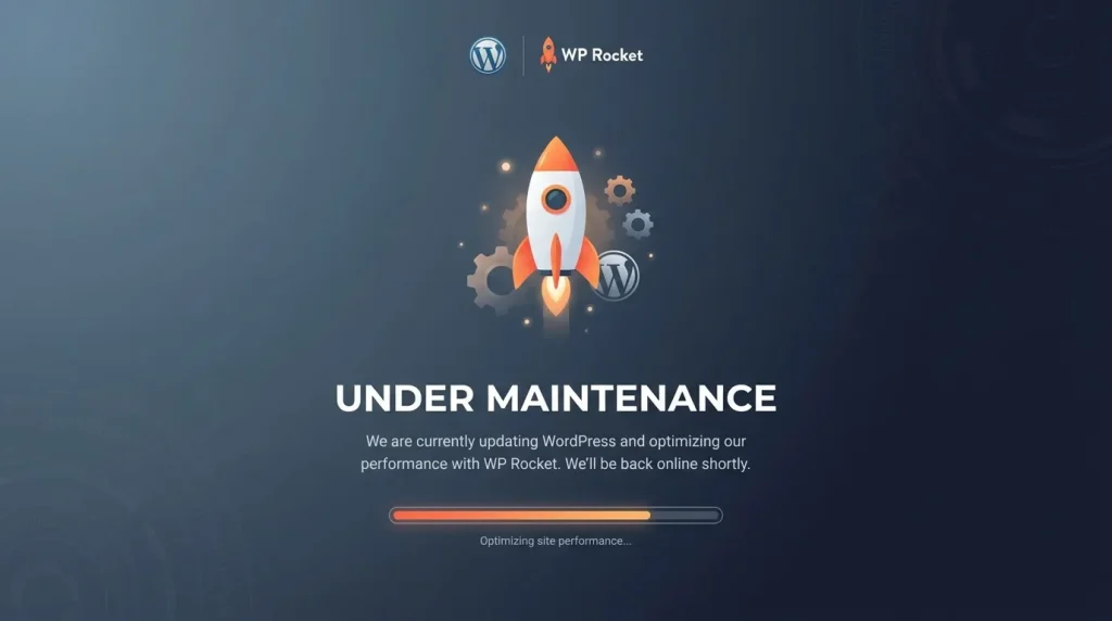 WordPress maintenance mode