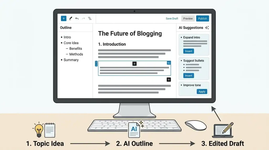 AI-assisted content creation in the WordPress block editor