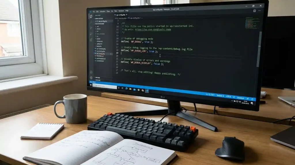Enabling WP_DEBUG to troubleshoot WordPress errors