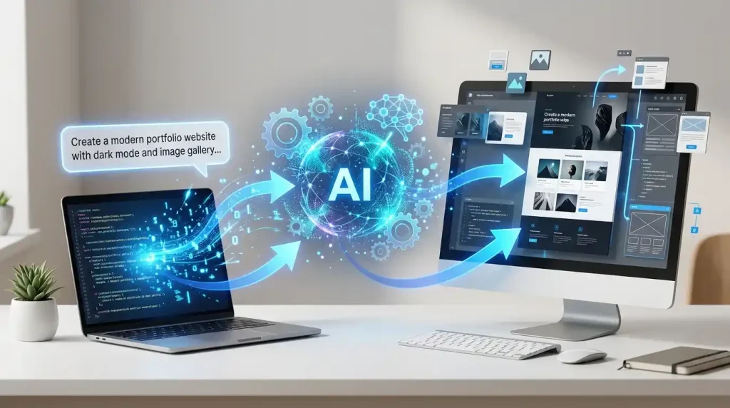 How AI builds a WordPress website