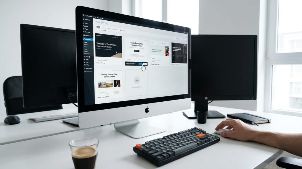 Switching to a default WordPress theme to fix a white screen