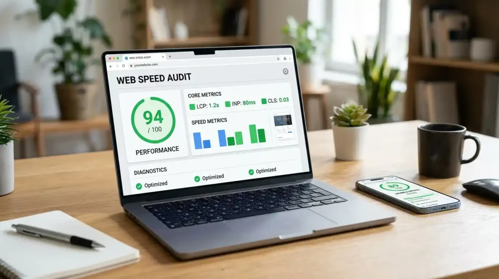 Testing WordPress website speed and Core Web Vitals