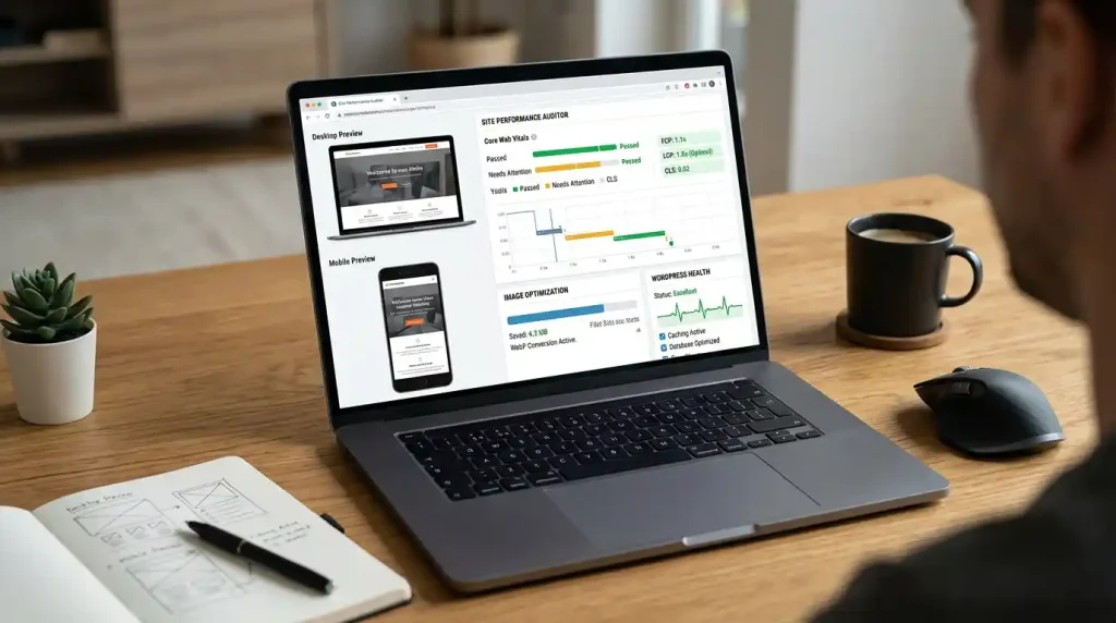WordPress website speed testing